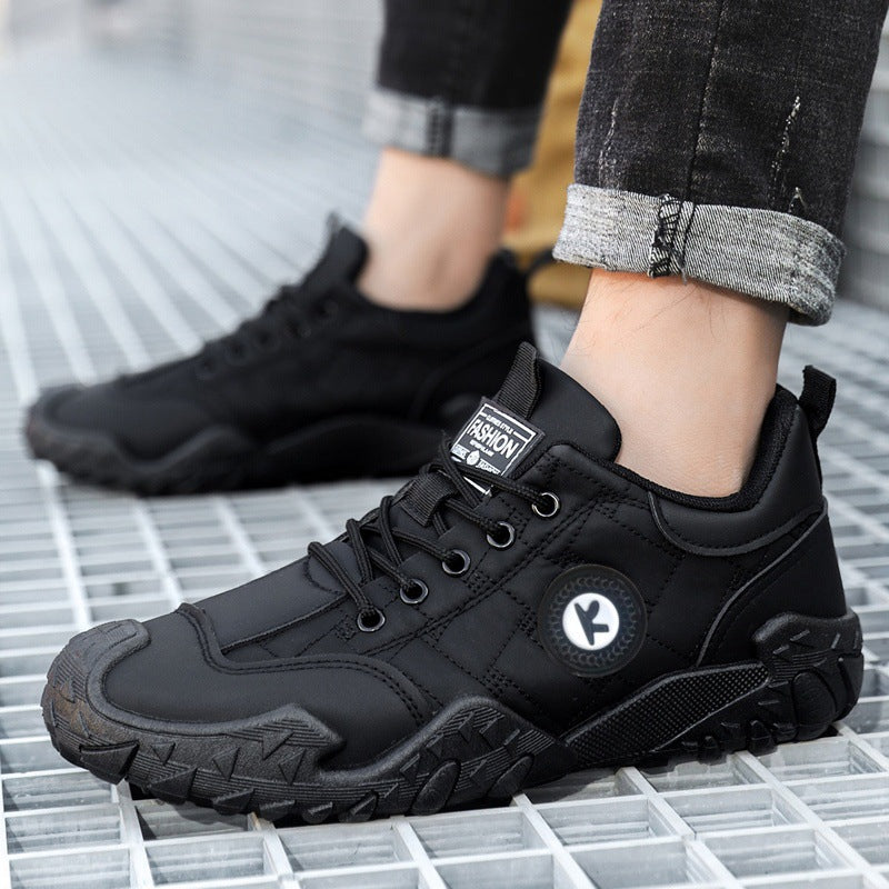 Herren Robuster Outdoor-Sneaker mit profilierter Trail-Sohle und gesteppter Obermaterial-Optik Echoarhiv