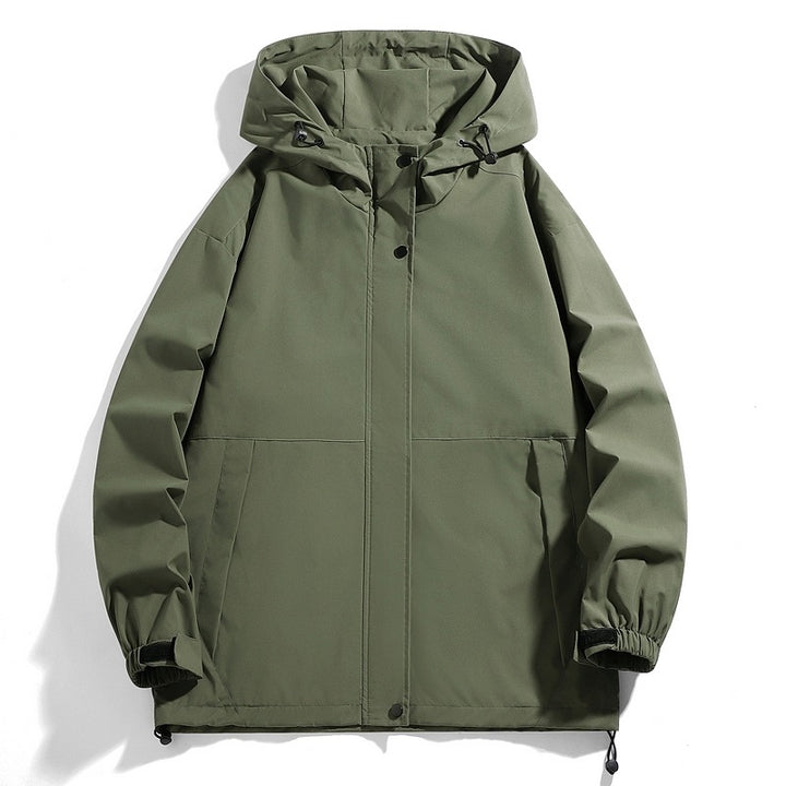 Herren Wasserabweisende Übergangsjacke mit verstellbarer Kapuze und praktischen Taschen Echoarchiv