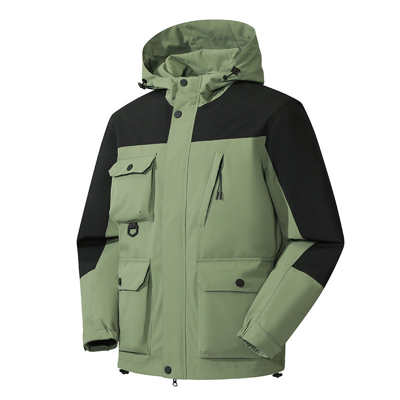 Herren Technische Utility-Fieldjacke mit Kapuze, Mehrfachtaschen und windabweisender Shell Echo Archiv