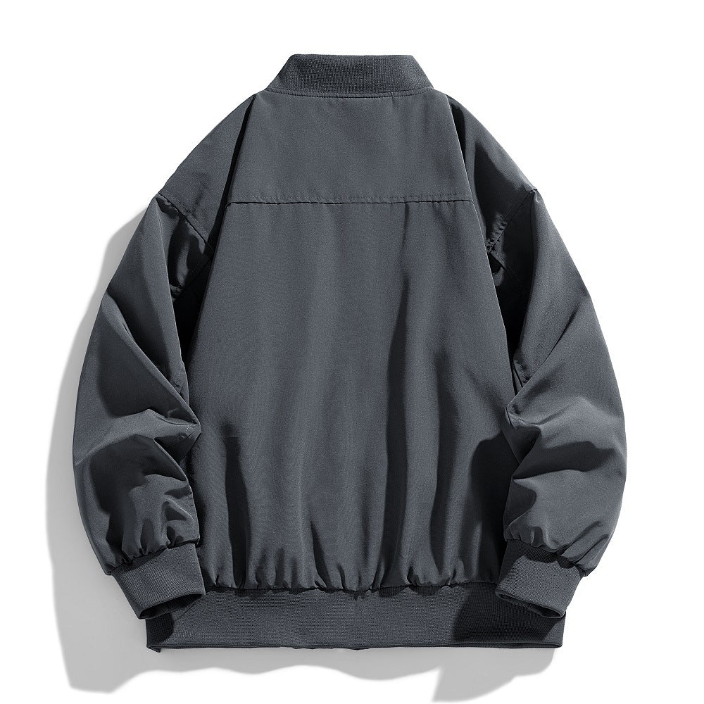 Herren urbane Bomberjacke mit kreativem Design und funktionalen Taschen Echoarchiv
