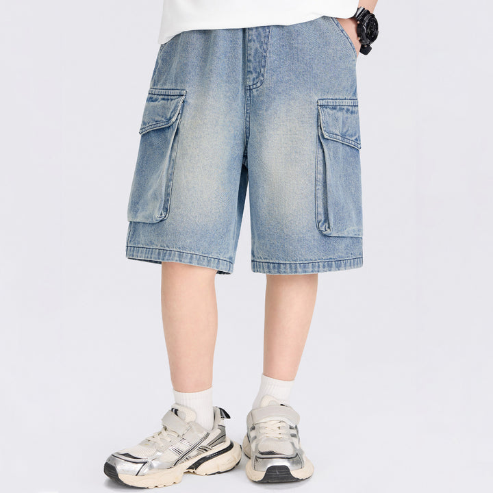 Unisex lässige Cargo-Shorts mit großen Seitentaschen Echo Archiv