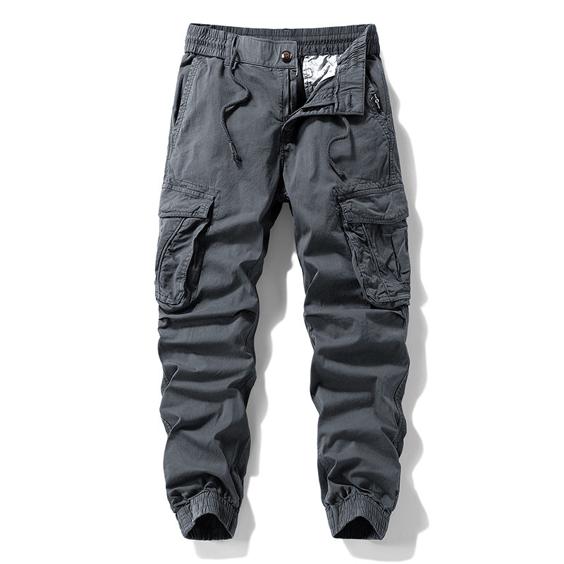 Herren Funktionale Cargo-Jogginghose mit ergonomischen Knieabnähern, Kordelbund und großvolumigen Klappentaschen Echo Archiv