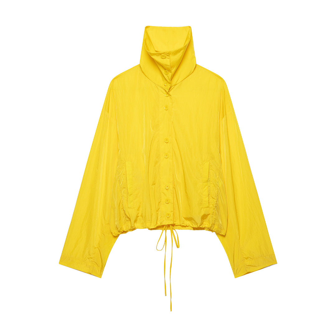 Damen Leichte wattierte Windjacke mit Stehkragen und Polka‑Dot‑Print Echo Archiv
