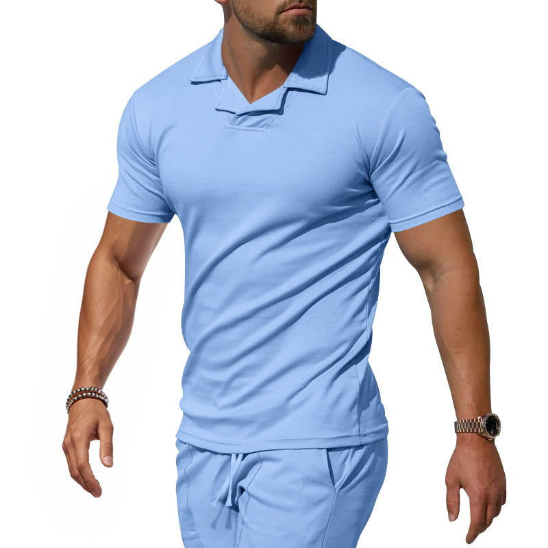 Herren Sportliches Kurzarm-Poloshirt mit innovativem Design und atmungsaktiver Funktion Echoarchiv