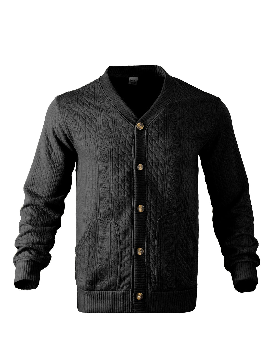 Herren Strickjacke mit modernen Details und praktischen Taschen Echoarchiv