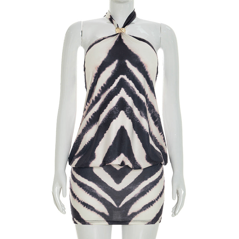 Damen Wickelkleid mit verspieltem Zebra-Design Echo Archiv