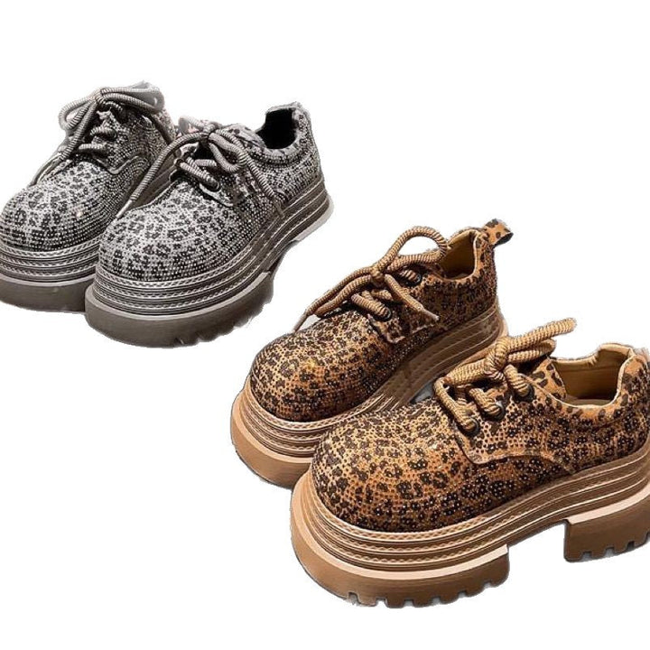 Damen Sneaker mit glitzerndem Leoparden-Design und robuster Sohle Echo Archiv