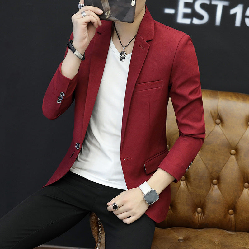 Herren Slim‑Fit Casual‑Sakko mit schmalem Revers und leichter Stretchqualität Echoarchiv