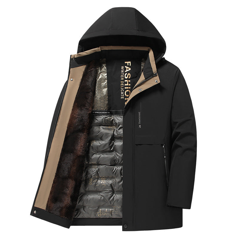 Herren Praktische Winterjacke Echo Archiv
