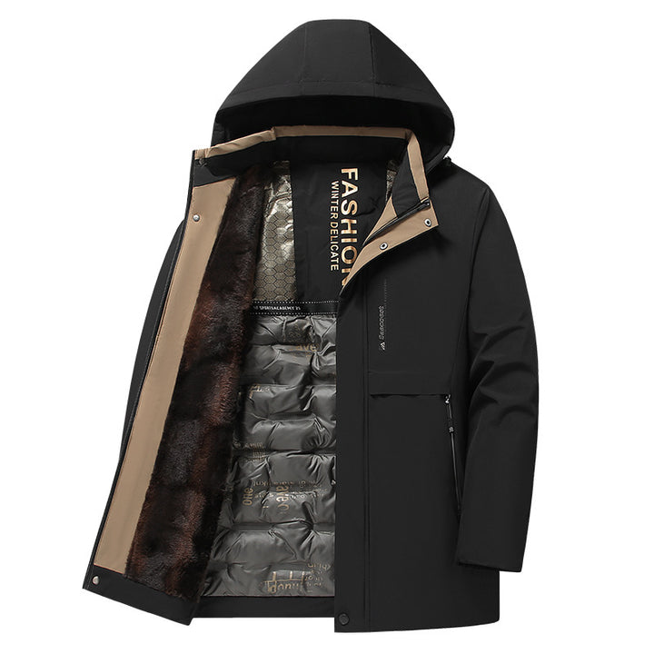 Herren Praktische Winterjacke Echo Archiv