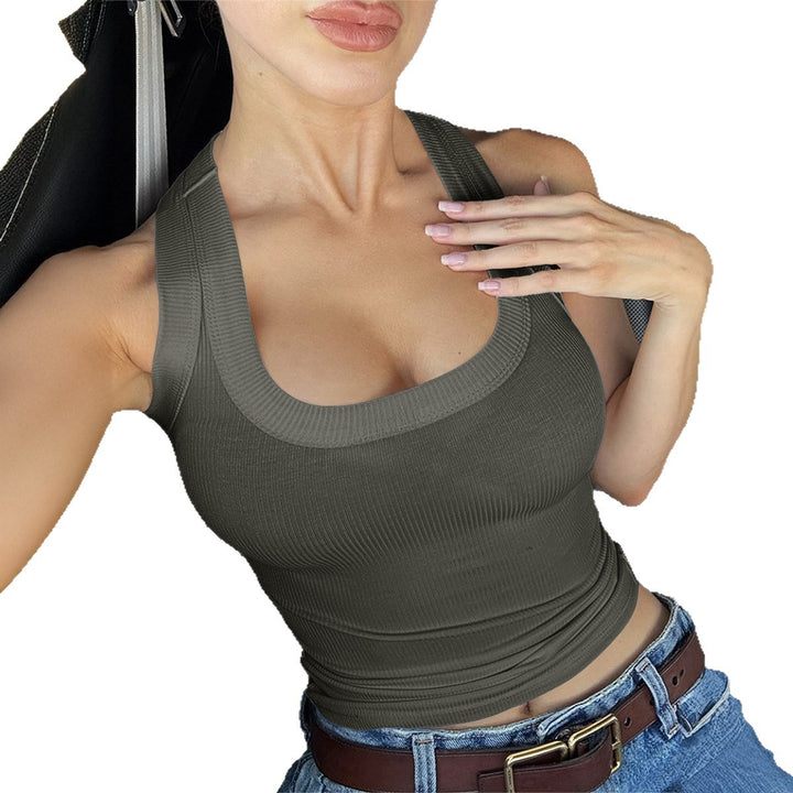 Damen Sportliches Trägershirt mit Rippstruktur Echo Archiv