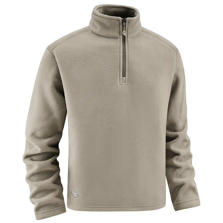 Herren Fleece-Pullover mit Troyer-Kragen und halbem Reißverschluss aus weichem Microfleece Echo Archiv