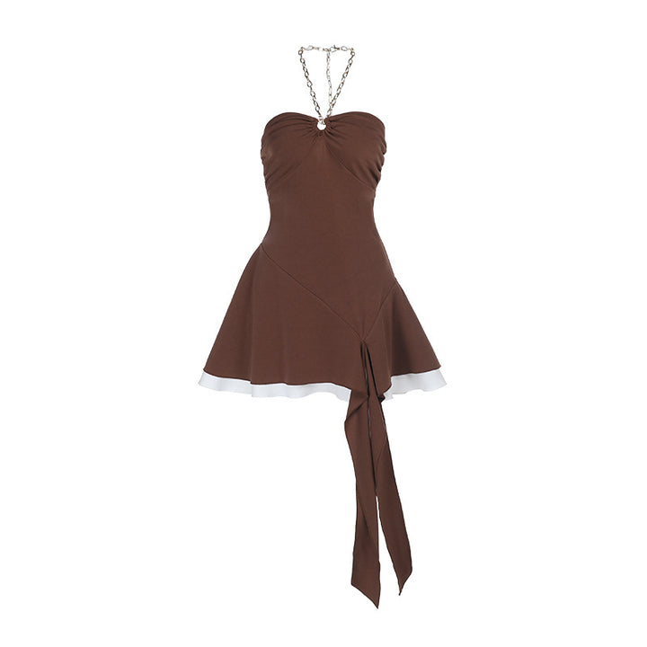 Damen Minikleid mit verführerischem Wickeldesign und Rüschenelementen Echo Archiv