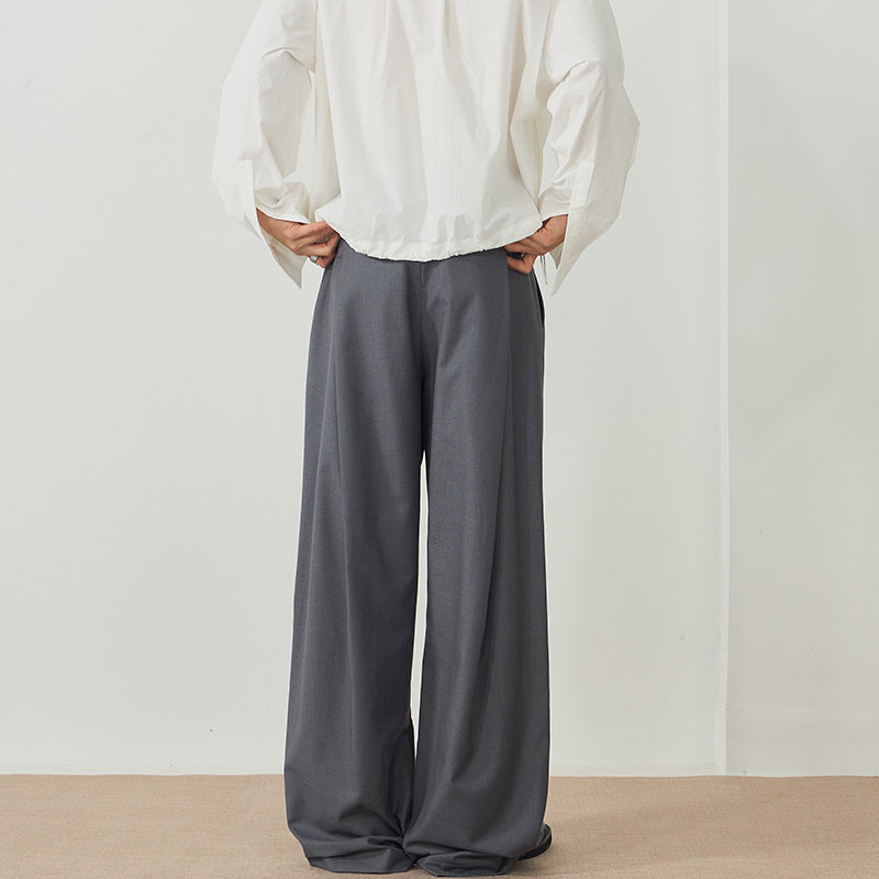 Herren Elegante Palazzo-Hose aus fließendem Twill mit extra weitem Bein Echo Archiv
