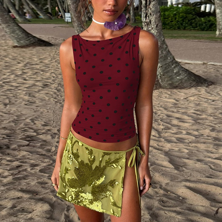 Damen Polka-Dots Tanktop Echo Archiv