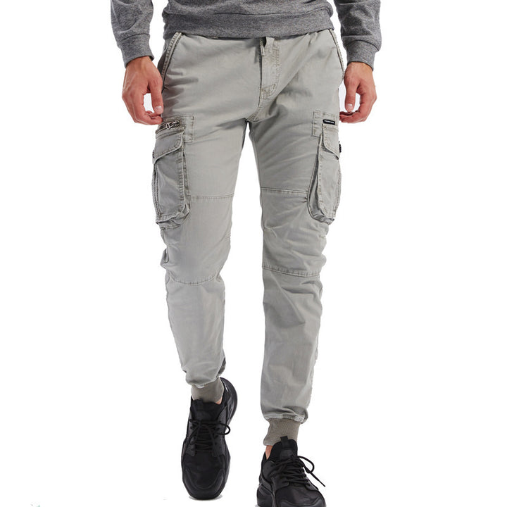 Herren Cargo-Hosen mit praktischen Taschen und elastischem Bund Echoarchiv