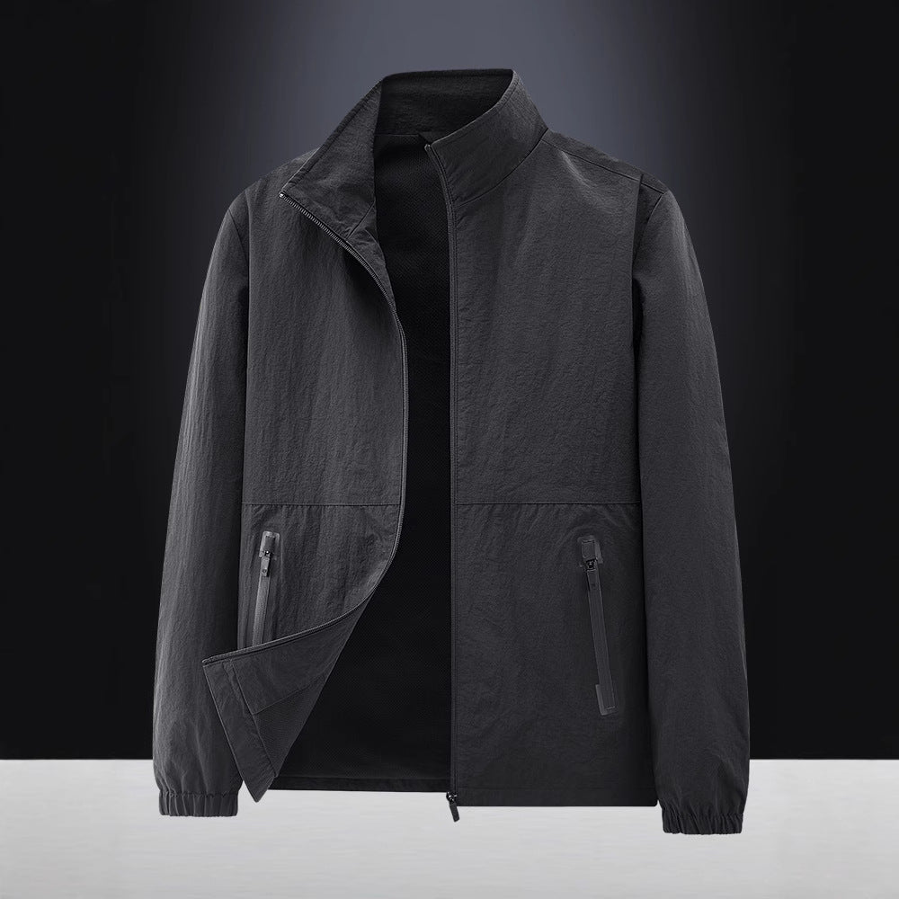 Herren Leichte Outdoorjacke mit hohem Kragen Echo Archiv