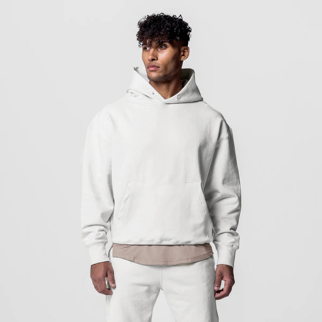 Herren gemütlicher Kapuzenpullover mit Taschen – Cavarno