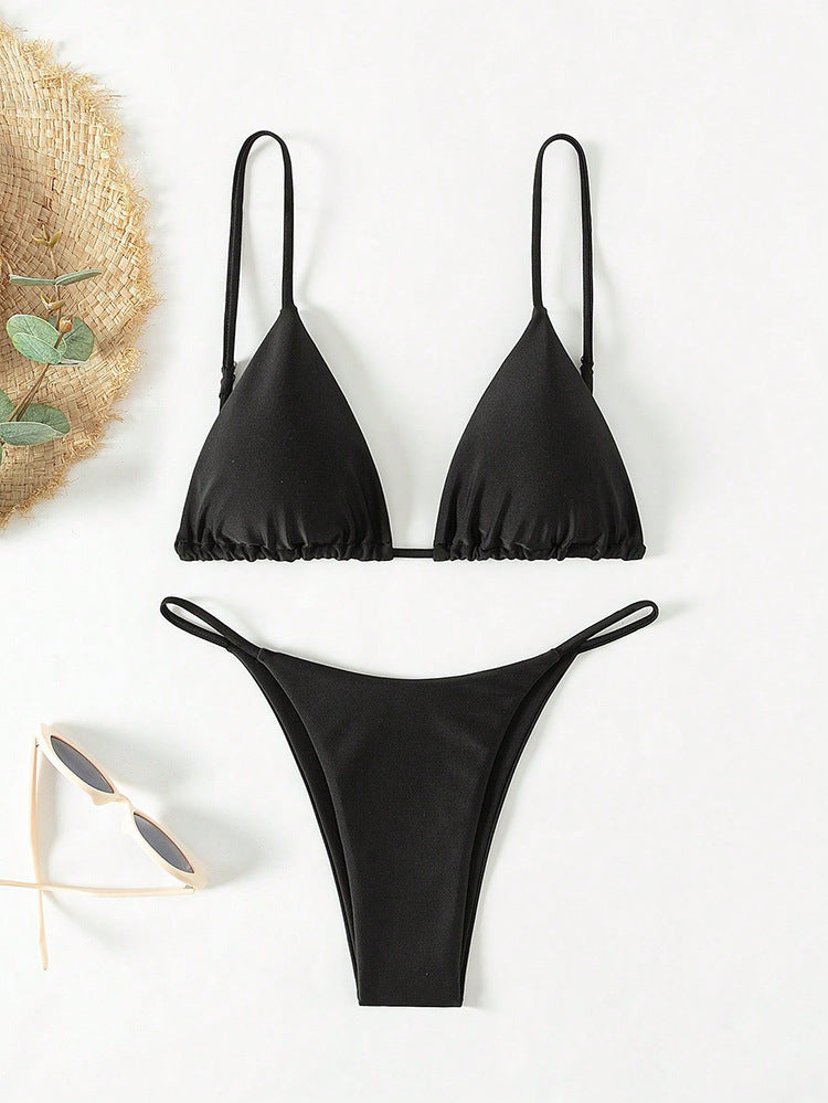 Damen trendiger Bikini mit Triangle-Oberteil und minimalistischem Unterteil Echo Archiv