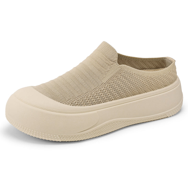 Damen nan gestrickter Slip-On Plateau-Sneaker mit nahtlosem Sockenschaft und robuster Profilsohle Echo Archiv