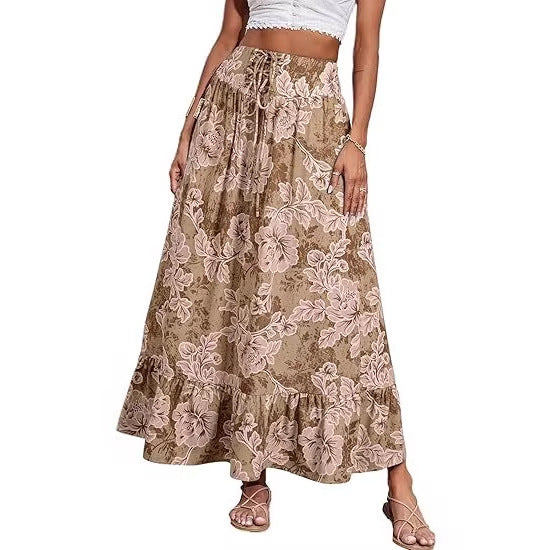 Damen Jumpsuit mit floralem Druck und elastischer Taillierung Echo Archiv