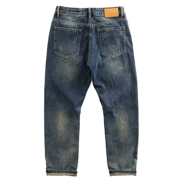 Herren Legere Denim-Jeans im Used-Look Echo Archiv