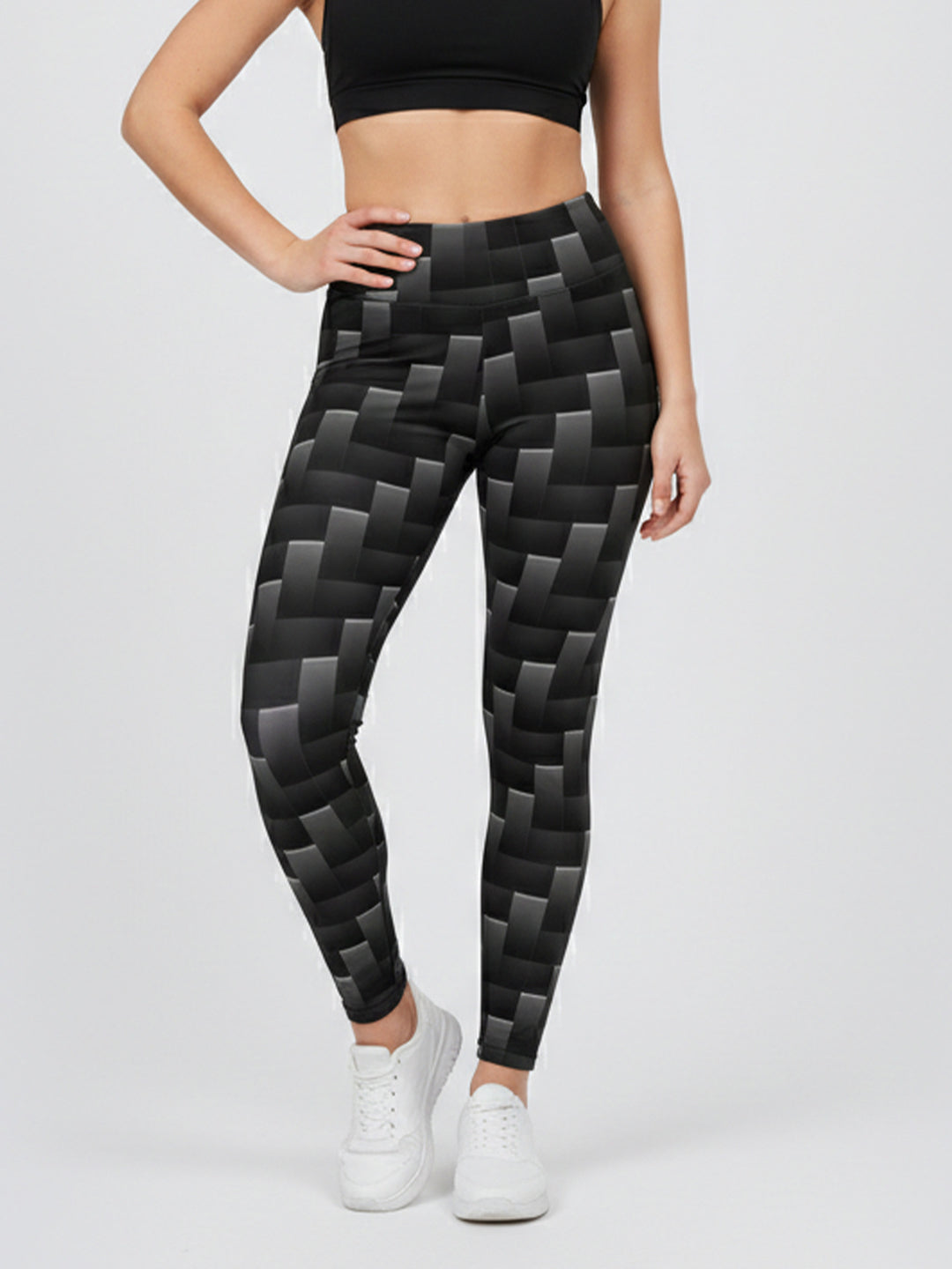 Damen Sportlegging mit stilvollem grafischen Design Echo Archiv