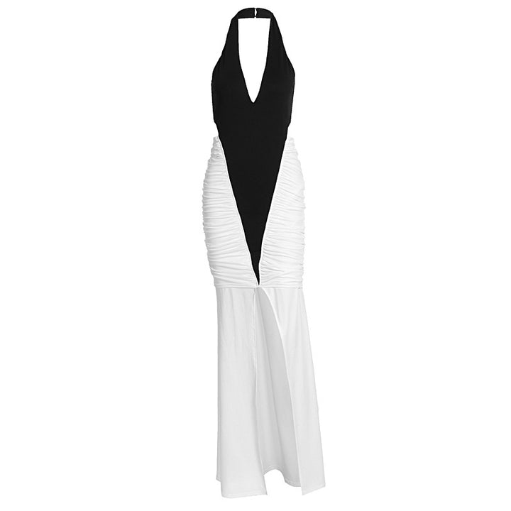 Damen Elegantes und figurbetontes Maxikleid mit Schlitz und Raffungen Echo Archiv