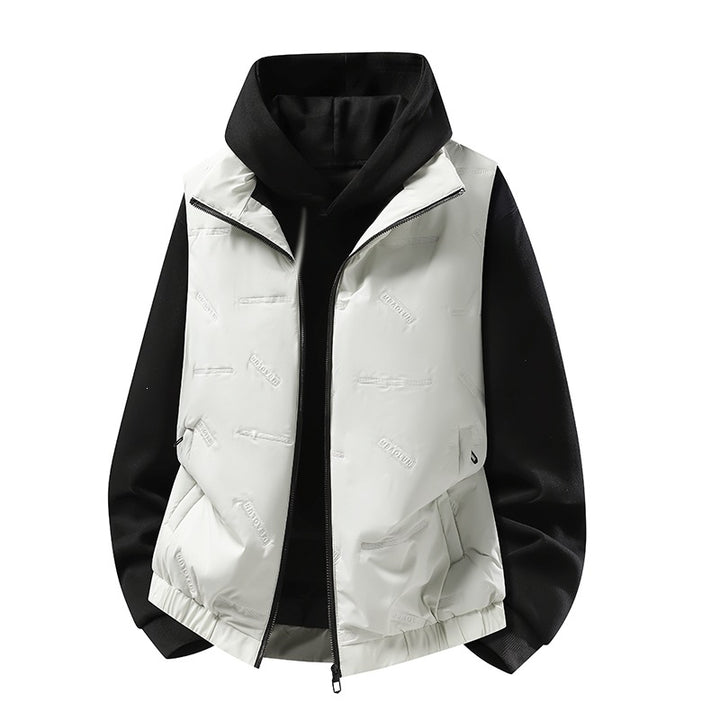 Herren Steppweste im urbanen Layering-Look mit Reißverschluss, elastischem Saum & Eingrifftaschen Echoarchiv