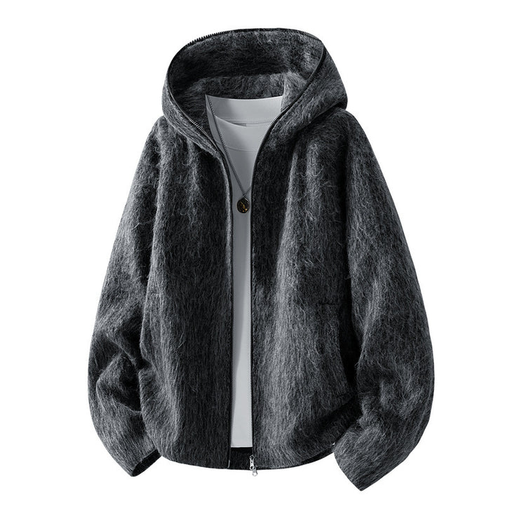 Herren bequeme Fleecejacke mit Kapuze Echo Archive