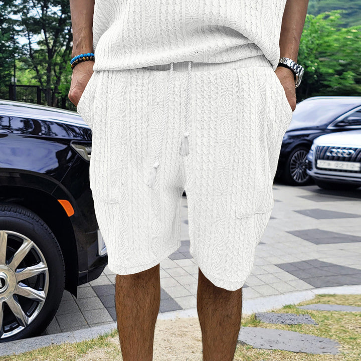 Herren lässige Cargo-Shorts mit elastischem Bund und praktischen Taschen Echoarchiv