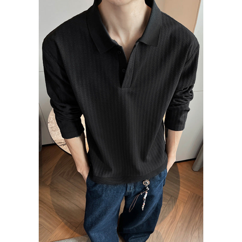 Stilvolles Herrenpullover mit langen Ärmeln und strukturiertem Design Echo Archive