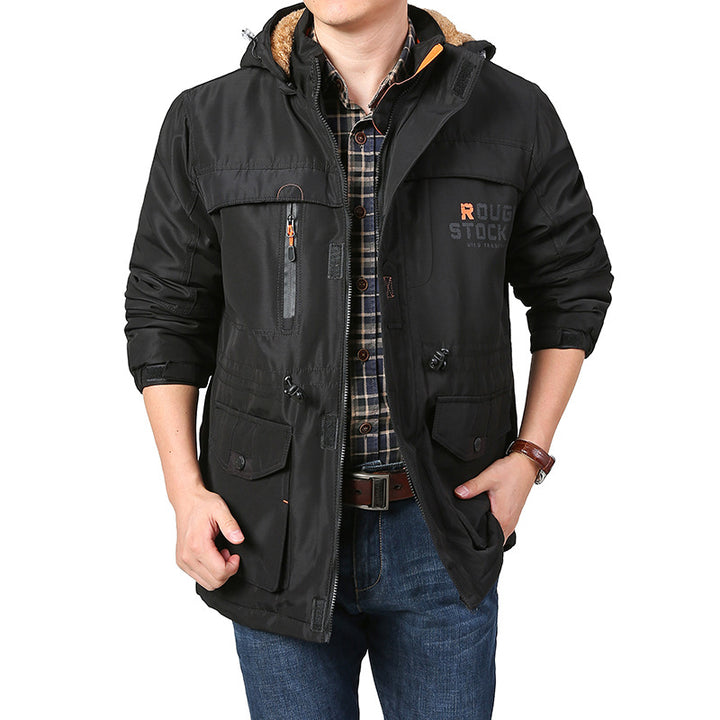 Herren Multifunktionale Wetterjacke mit praktischen Taschen Echo Archiv