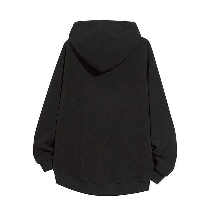 Herren Oversize-Kapuzenjacke mit kariert gefütterter Innenseite, Reißverschluss und Kängurutaschen Echo Archiv