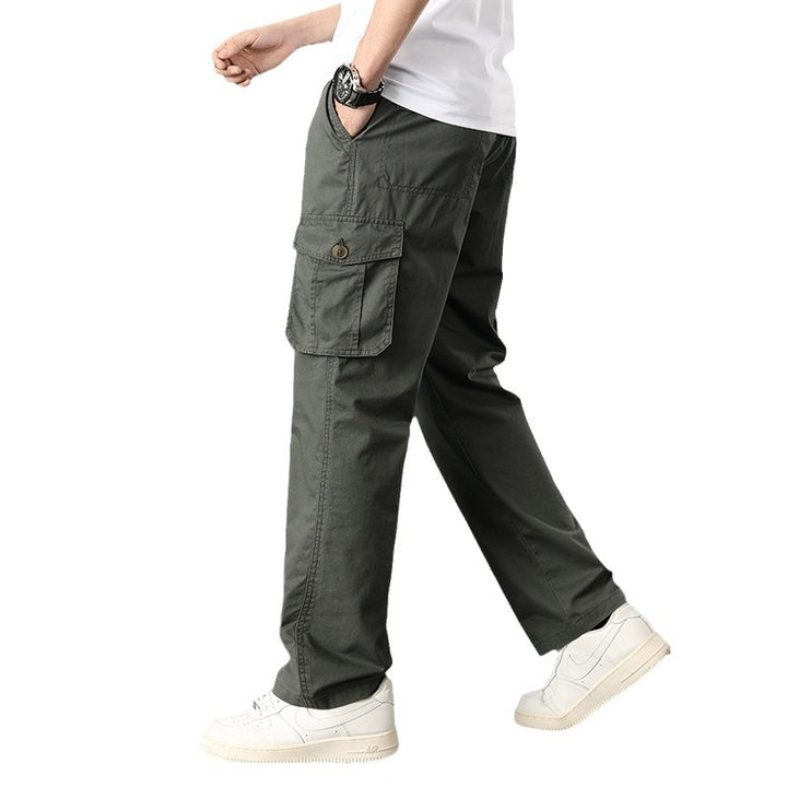 Herren Lässige Canvas-Cargohose mit großen Klappentaschen, Relaxed Fit & verstärkten Nähten Echo Archiv
