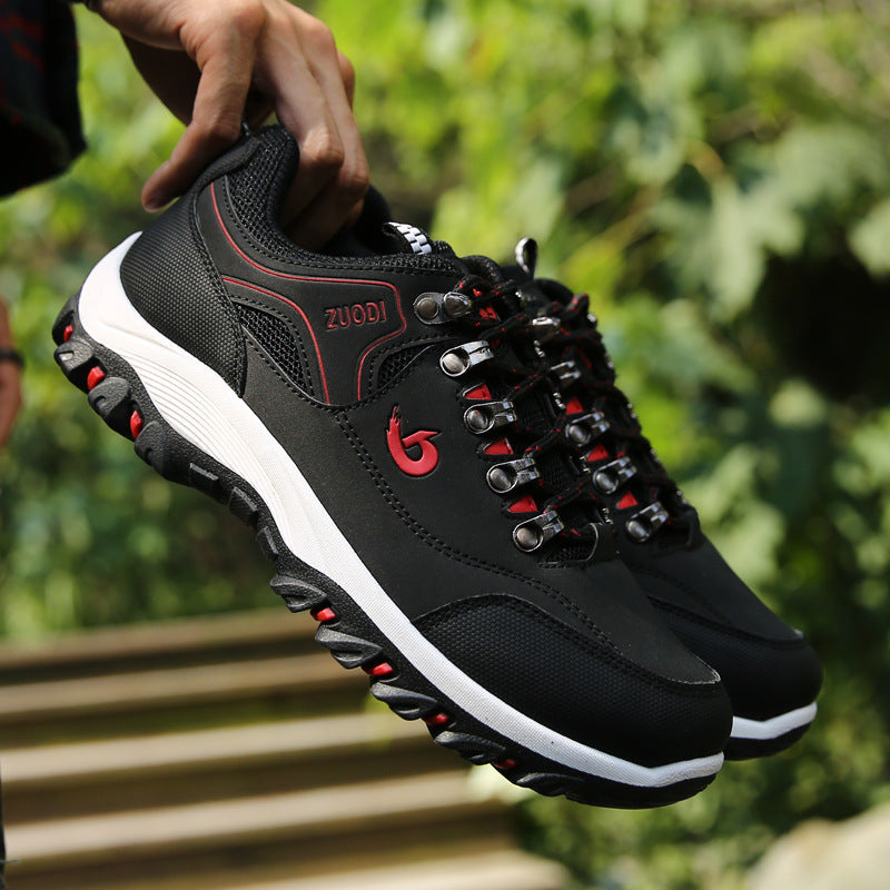 Herren robuste Trail‑Trekking‑Sneaker mit verstärkter Zehenkappe, Metallösen und multidirektionaler Profilsohle – Norré