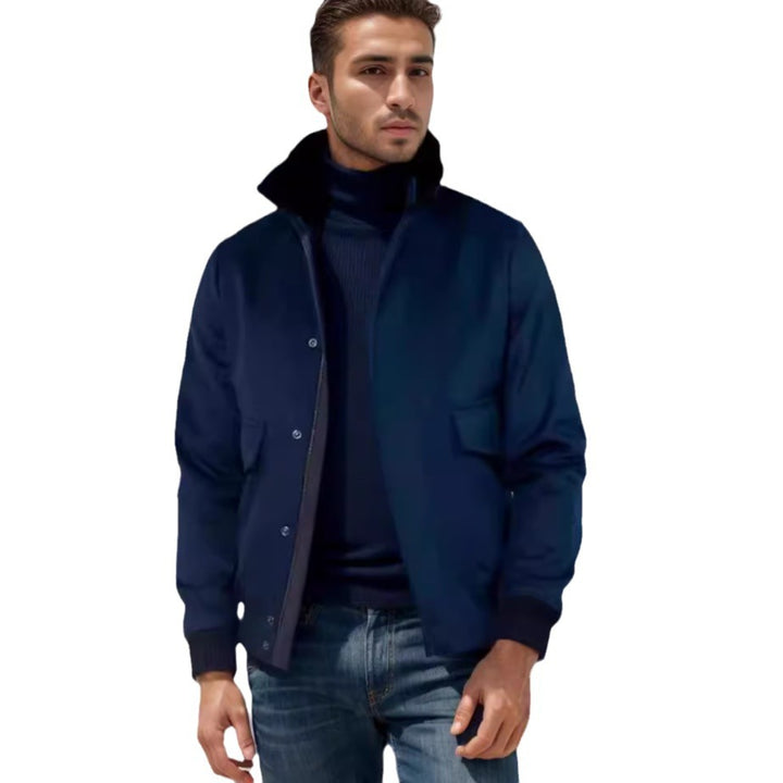 Herren moderne Freizeitjacke mit Stehkragen Echoarchiv