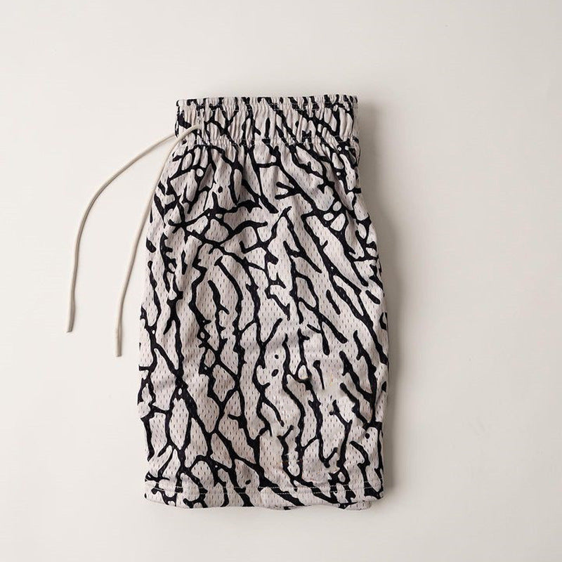 Herren Sportliche Strandshorts mit elastischem Bund Echoarchiv