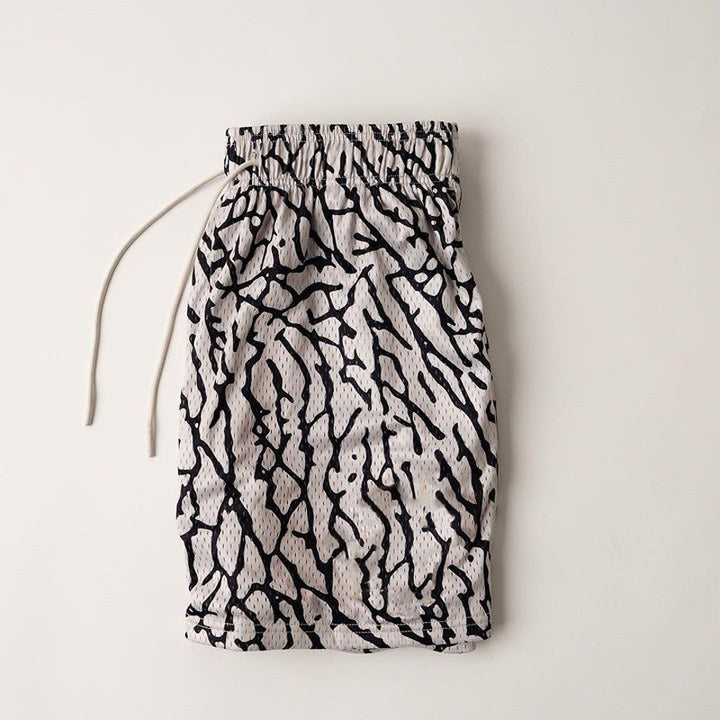 Herren Sportliche Strandshorts mit elastischem Bund Echoarchiv