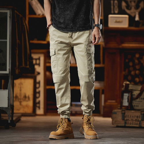 Herren Robuste Ripstop-Cargojogger mit ergonomischen Knieabnähern, Klett‑Klappen und verstellbarem Saum Echo Archiv