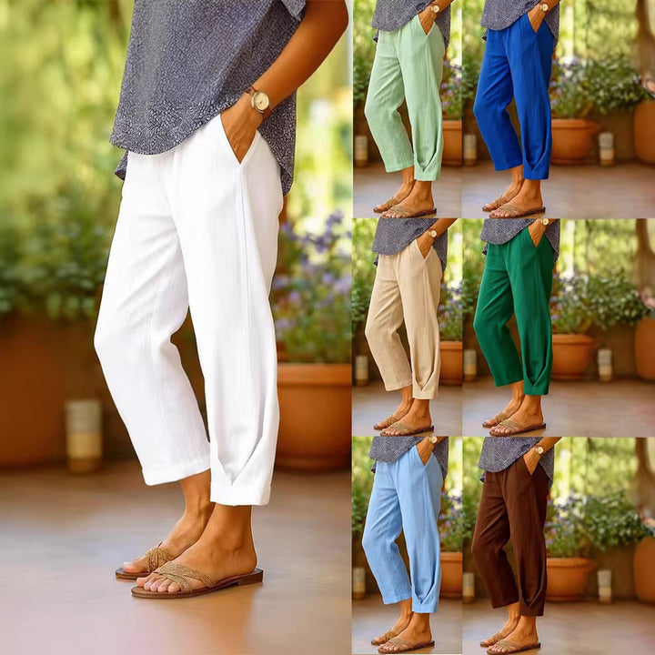 Damen Weite Leinenhose Echo Archiv
