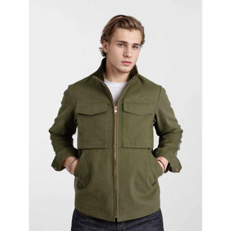 Herren modische Freizeitjacke mit funktionalen Taschen Echoarchiv