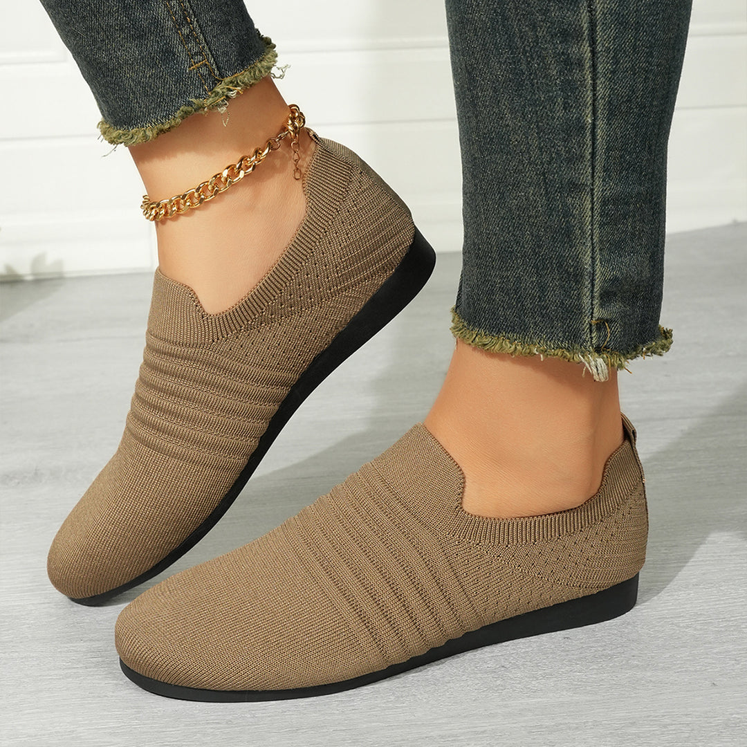 Herren nan atmungsaktiver Strick-Slip-On Sneaker mit elastischem Einstieg und gepolstertem Komfortfußbett Echo Archiv