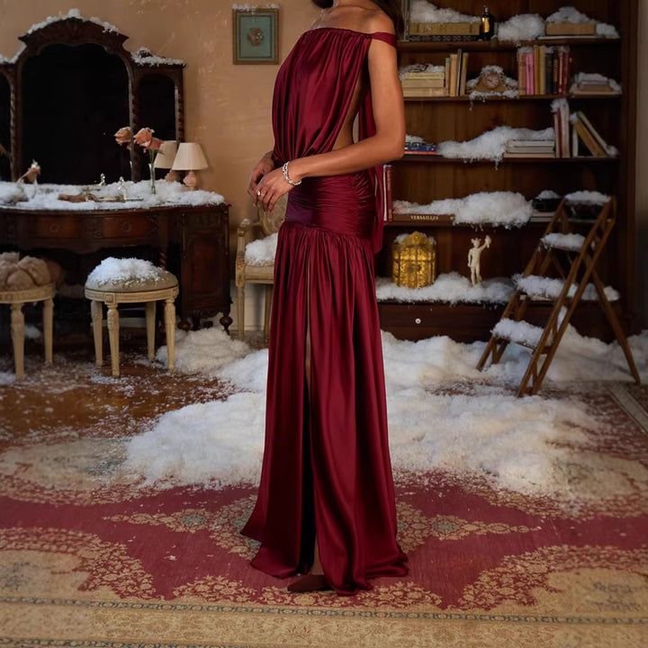 Damen Elegantes Abendkleid mit Raffung Echo Archiv