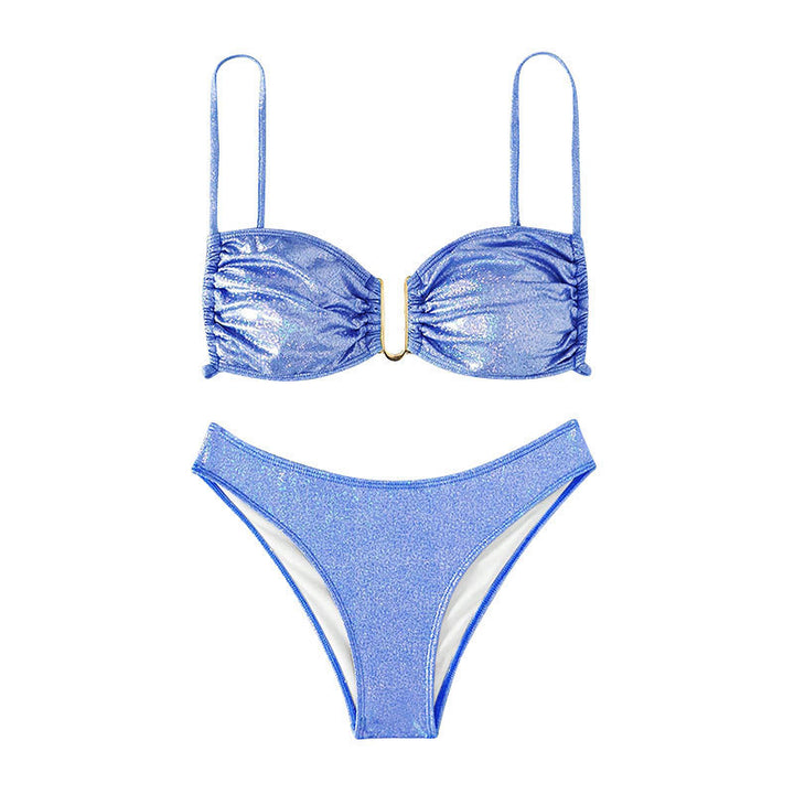 Damen Glitzernder Bikini mit Raffungen Echo Archiv