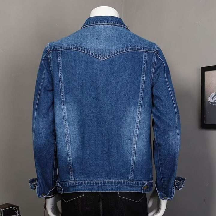 Herren Klassische Denimjacke mit modernen Details Echo Archiv