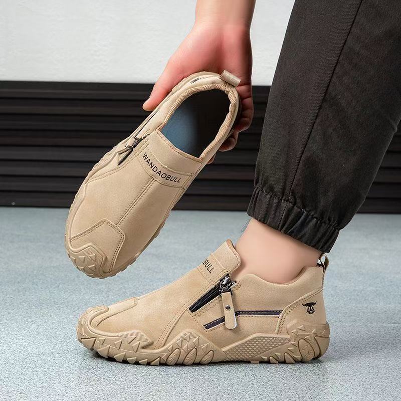 Herren Robuster Outdoor-Sneaker mit Reißverschluss und profiliertem Trail-Profil Echoarhiv