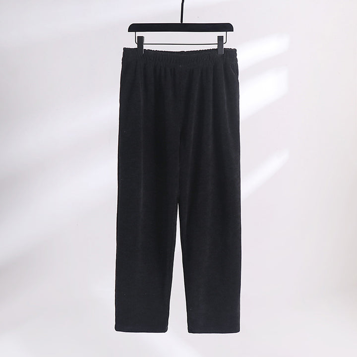 Damen Cordhose mit elastischem Bund weitem Bein und Eingrifftaschen Echoarchiv