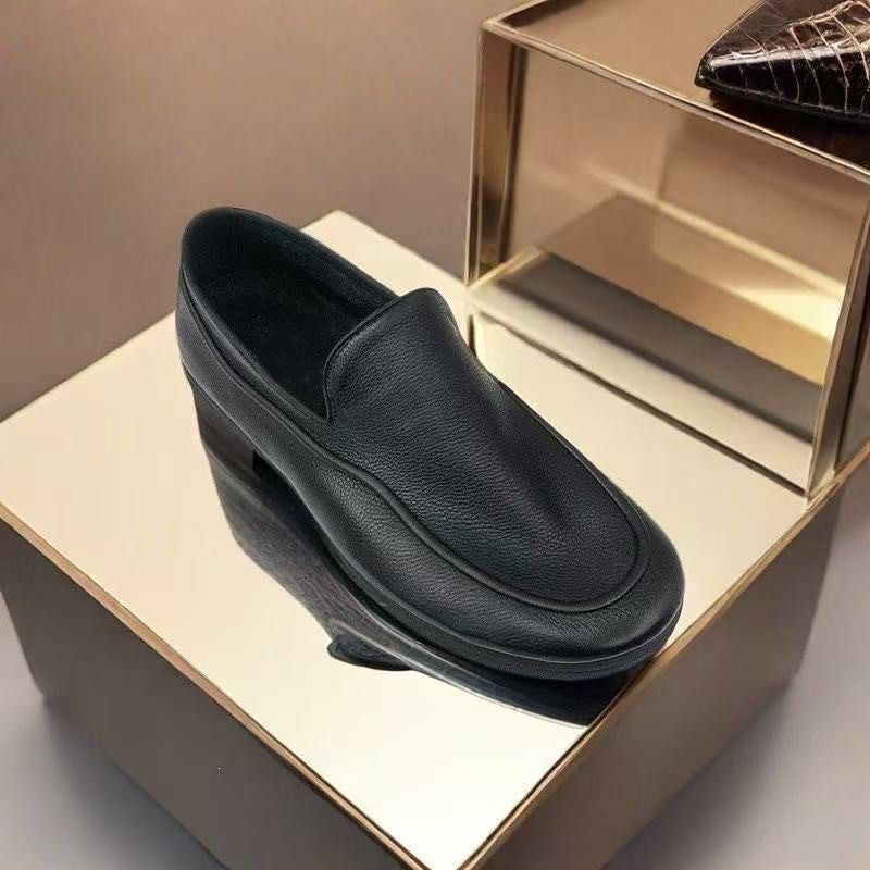 Herren Elegante Slip-On Leder Mokassins Echoarchiv