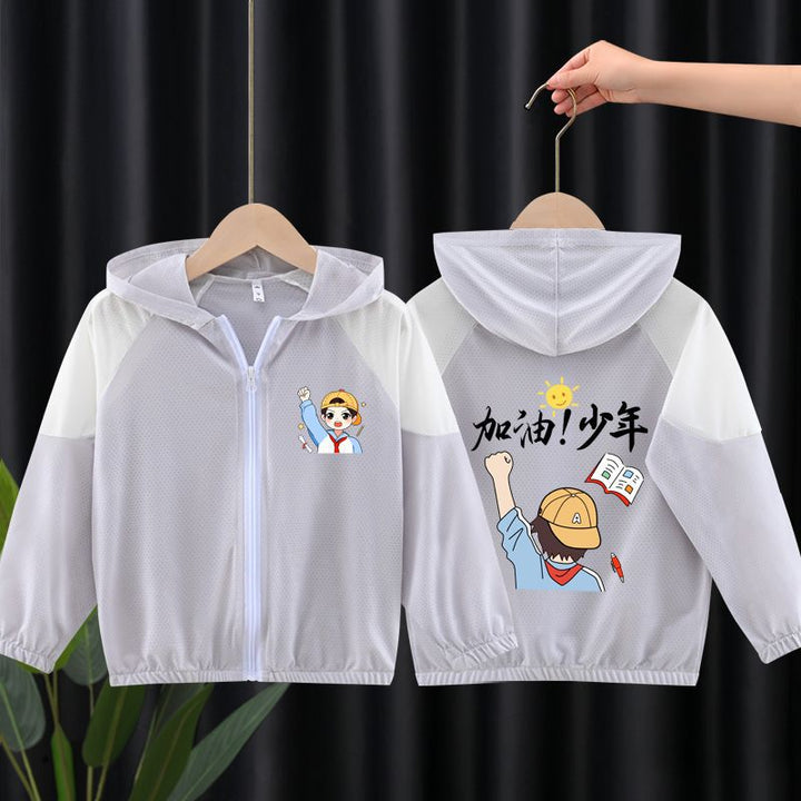 Unisex nan leichte atmungsaktive Kinder-Sommerjacke mit Kapuze und Astronautenprint  Echo Archiv